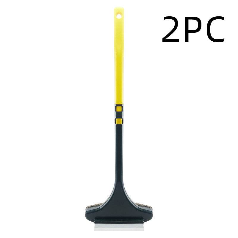 Glass Cleaning Tool Cleaning Brush Washing Window Cleaner Squeegee Wiper Long Handle Head Brush Window Cleaner Scrubbe - Mubimart