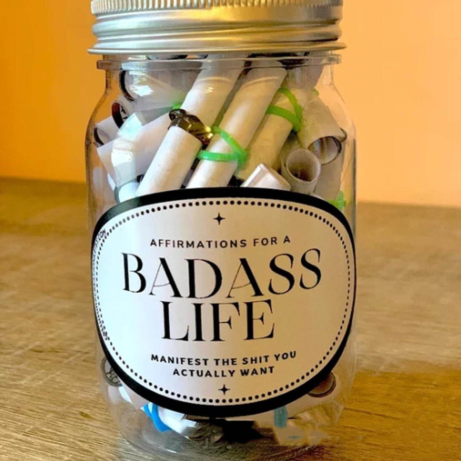 Glass Daily Surprise Encouragement Jar - Mubimart