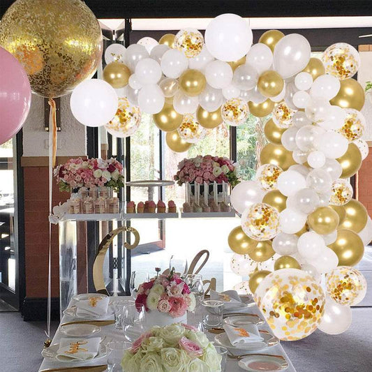 Golden Confetti Balloon Baby Shower Wedding - Mubimart