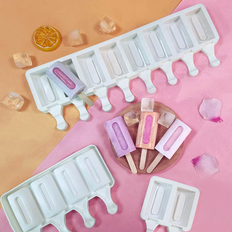 Groove Ice Cream Silicone Mold New Popsicle Ice Cream Mold - Mubimart