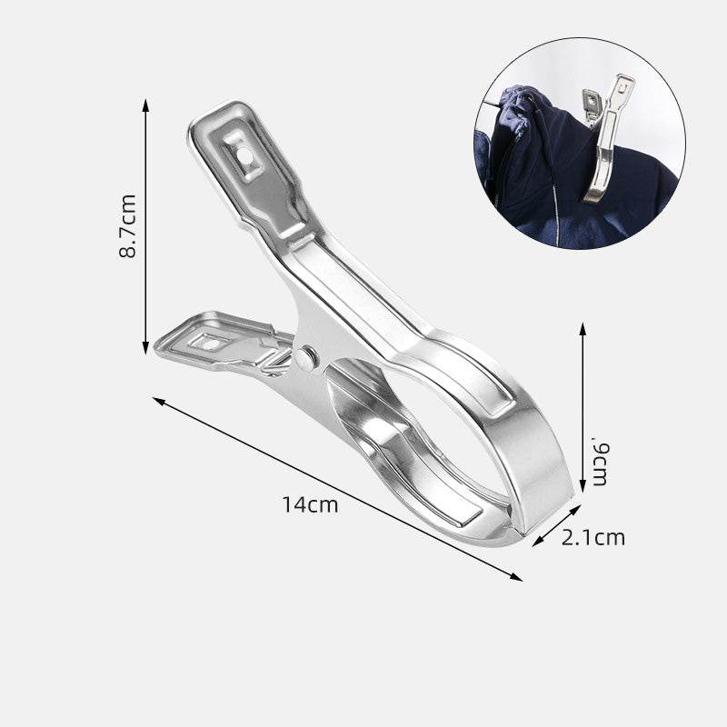 Guangkai Stainless Steel Clip Drying Clothes Clip Spring Drying Socks Clothes Windproof Clip Big Clip Drying Quilt Clip Manufacturer - Mubimart
