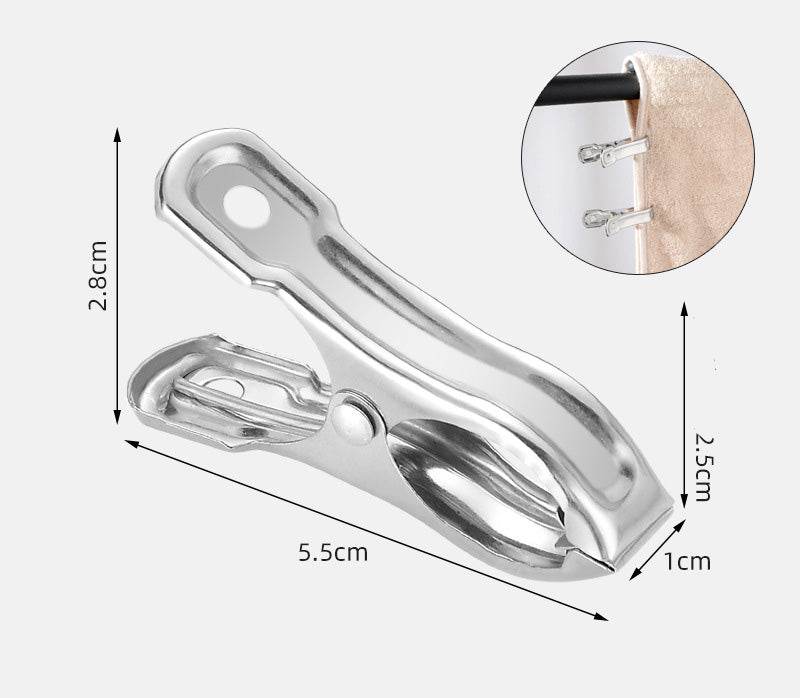 Guangkai Stainless Steel Clip Drying Clothes Clip Spring Drying Socks Clothes Windproof Clip Big Clip Drying Quilt Clip Manufacturer - Mubimart