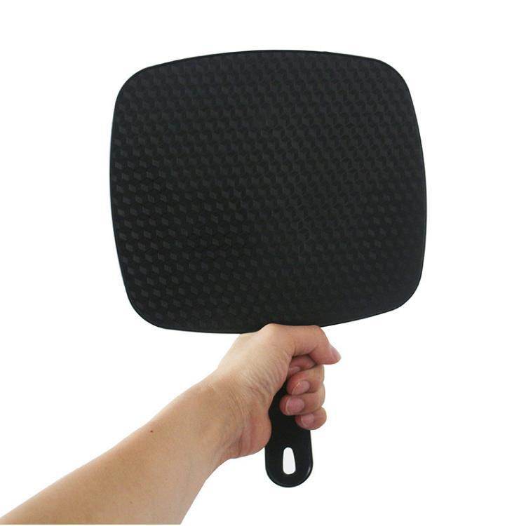 HD handle makeup mirror barber hand mirror - Mubimart