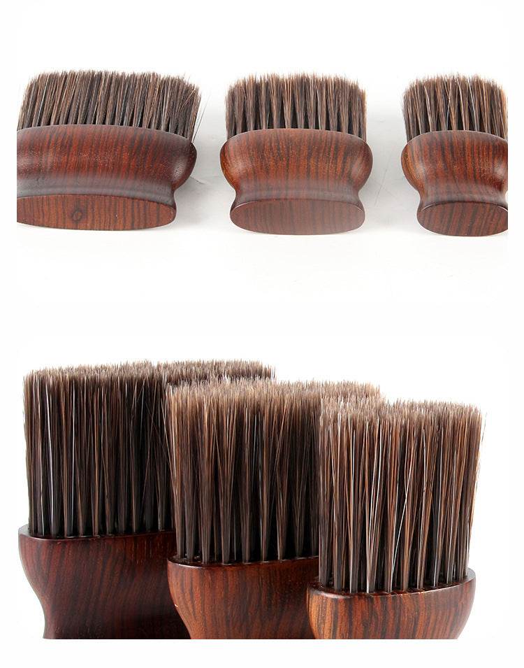 Hair Brush Hairdressing Tools Solid Wood Soft Hair Beard Brush - Mubimart