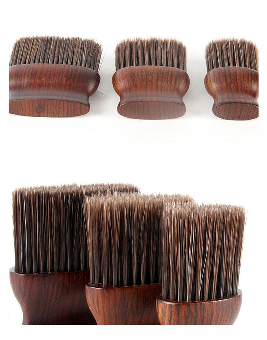 Hair Brush Hairdressing Tools Solid Wood Soft Hair Beard Brush - Mubimart