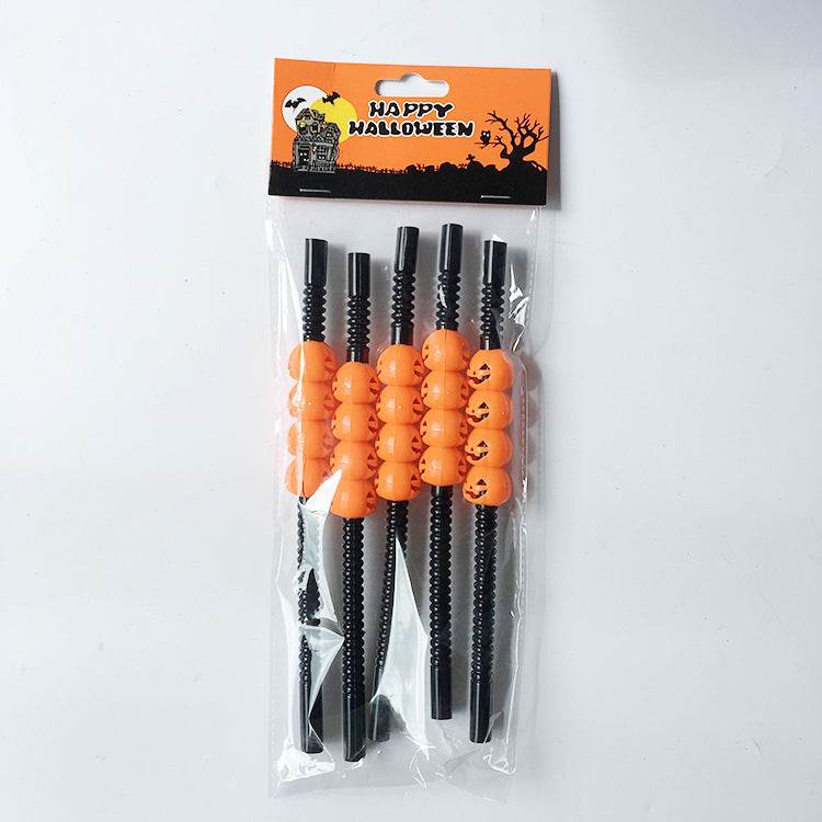 Halloween plastic straws - Mubimart