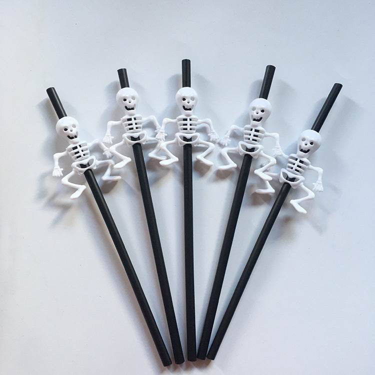 Halloween plastic straws - Mubimart