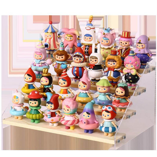 Hand Display Step Blind Box Storage Acrylic Wood Stepped Display Rack Ornaments Toy Display Rack - Mubimart