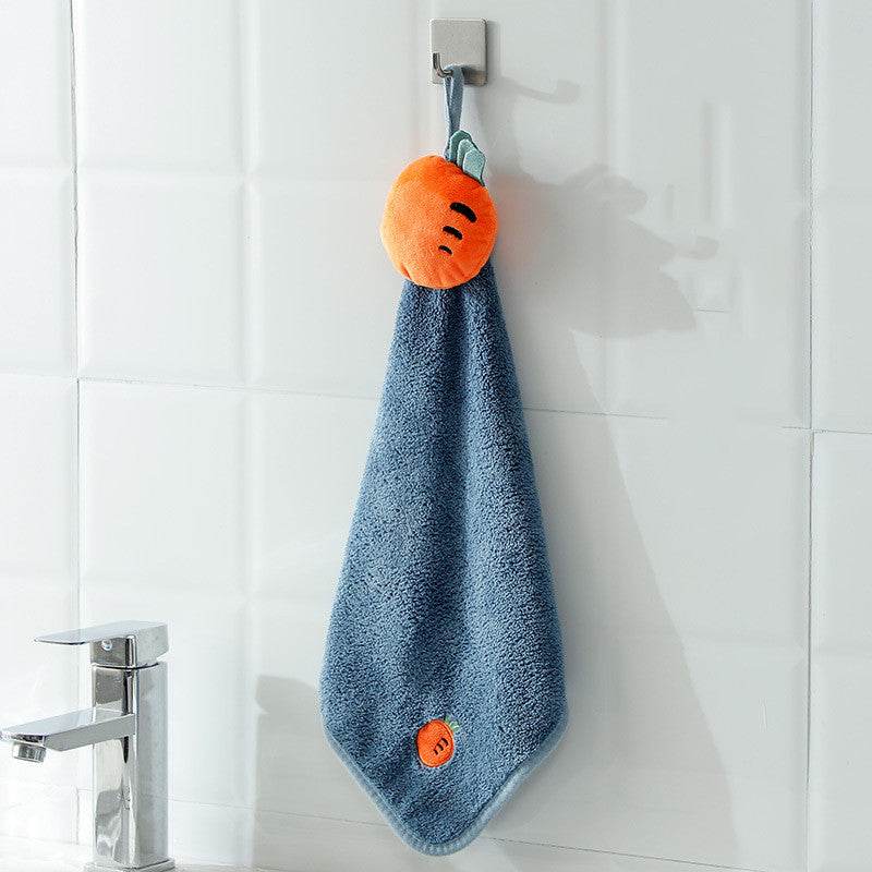 Hand Towels Can Be Hung Cartoon Absorbent Towels Bathroom Housework Cleaning - Mubimart