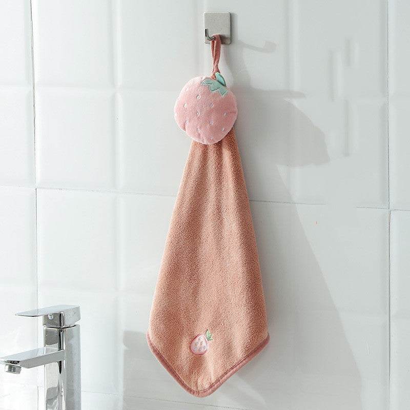 Hand Towels Can Be Hung Cartoon Absorbent Towels Bathroom Housework Cleaning - Mubimart