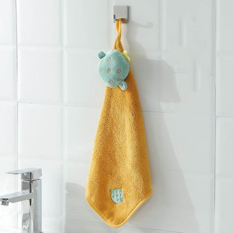 Hand Towels Can Be Hung Cartoon Absorbent Towels Bathroom Housework Cleaning - Mubimart