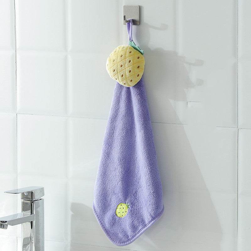Hand Towels Can Be Hung Cartoon Absorbent Towels Bathroom Housework Cleaning - Mubimart