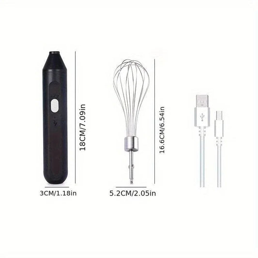 Hand-held-Electric-Whisk-Household-Baking-Cake-Egg-White-Whisk-Small-Straight-Handle-Whisk-Wireless-Whisk-Mubimart-2879 - Mubimart