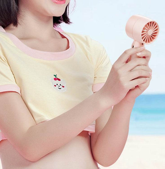 Handheld Fan Mini Fan Personal Portable USB Rechargeable Adjustable Desk Table Fan For Kids Girls Women Men Home Office Indoor Office Outdoor Travel - Mubimart