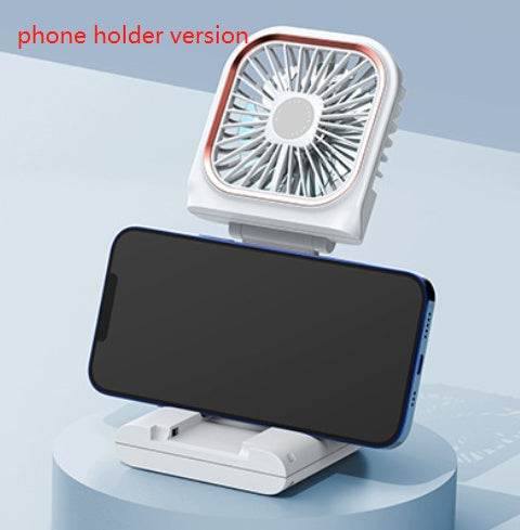 Hands-free Neck-Fan Band Hands-Free Hanging USB Rechargeable Dual Cooling Fan Mini Air Cooler Summer Portable Foldable Fan - Mubimart
