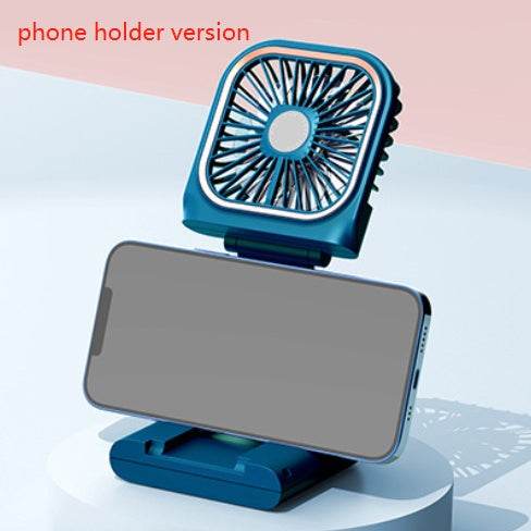 Hands-free Neck-Fan Band Hands-Free Hanging USB Rechargeable Dual Cooling Fan Mini Air Cooler Summer Portable Foldable Fan - Mubimart