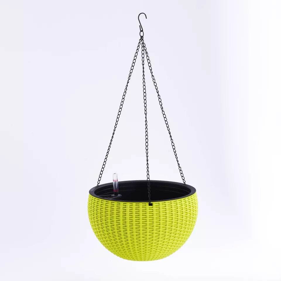 Hanging Basket Flower Pot Automatic Water Absorption Plastic Creative - Mubimart