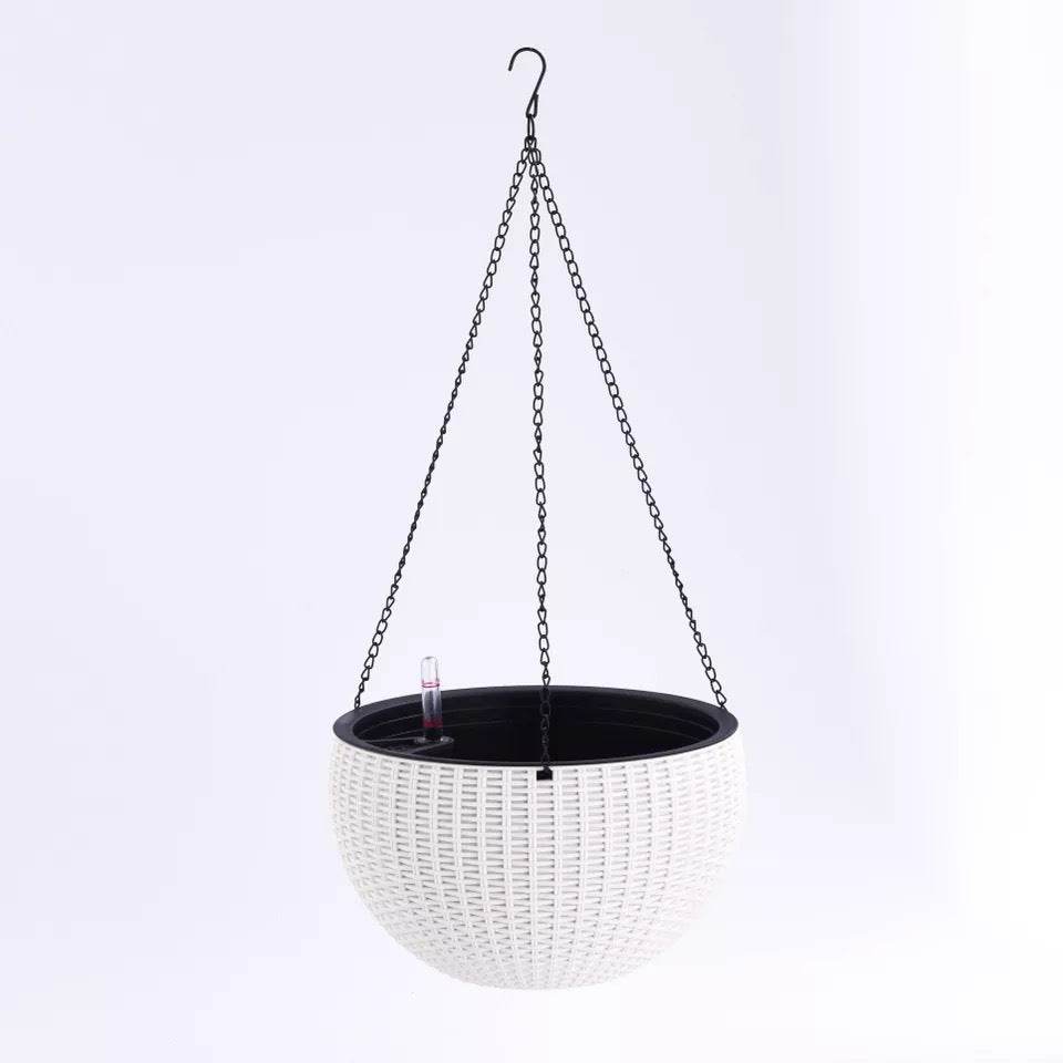 Hanging Basket Flower Pot Automatic Water Absorption Plastic Creative - Mubimart
