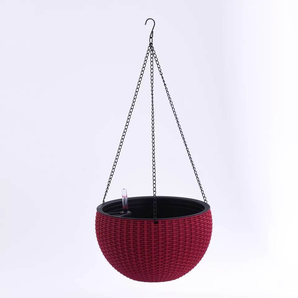 Hanging Basket Flower Pot Automatic Water Absorption Plastic Creative - Mubimart
