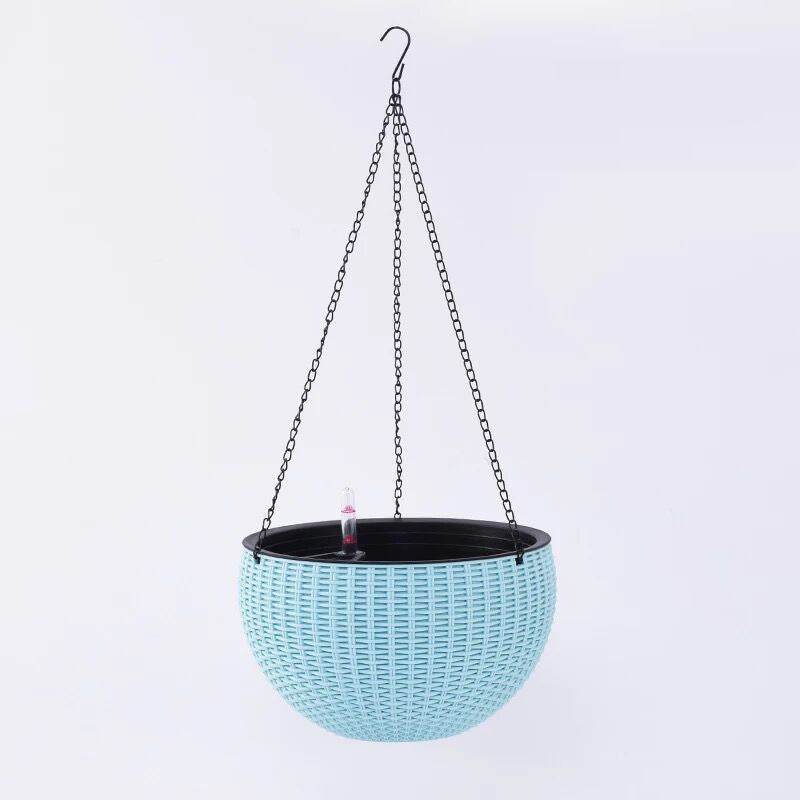 Hanging Basket Flower Pot Automatic Water Absorption Plastic Creative - Mubimart