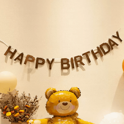 Happy Birthday Pull Flag Party Supplies Decoration Photo Props Scene Layout - Mubimart