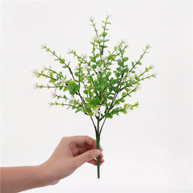Home Decors Flowers Arrangement Branches-Grass Christmas-Table Artificial-Plants Eucalyptus - Mubimart