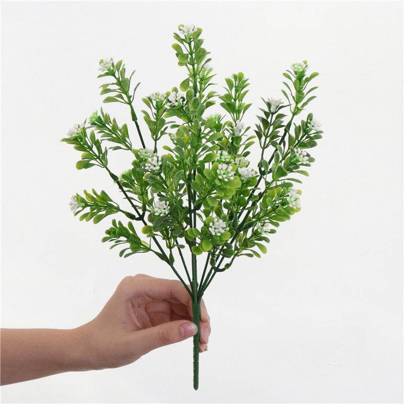 Home Decors Flowers Arrangement Branches-Grass Christmas-Table Artificial-Plants Eucalyptus - Mubimart