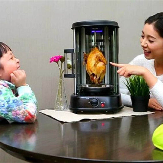Home Grill Electric Rotisserie Indoor Chicken SmokelessHome Skewer Stove - Mubimart