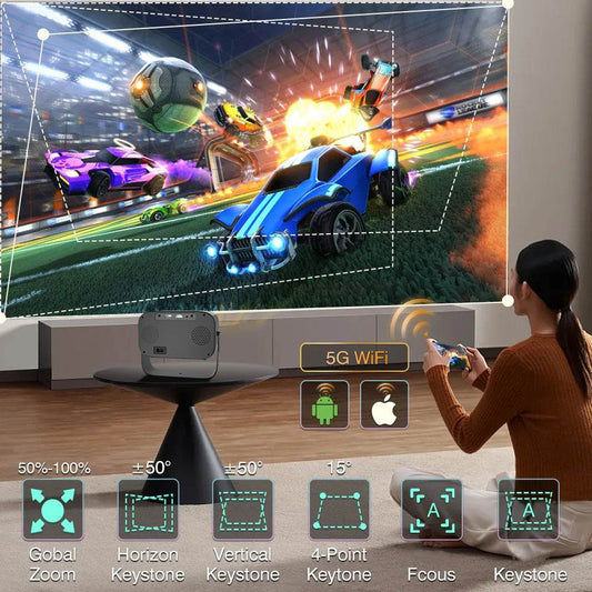 Home Office HD Smart Portable Projector - Mubimart