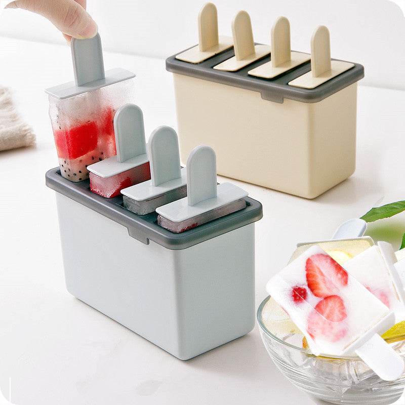 Homemade Ice Cream Popsicle Popsicle Ice Cream Sorbet Ice Cream Ice Cube Mold Homemade Ice Tray Ice Box - Mubimart
