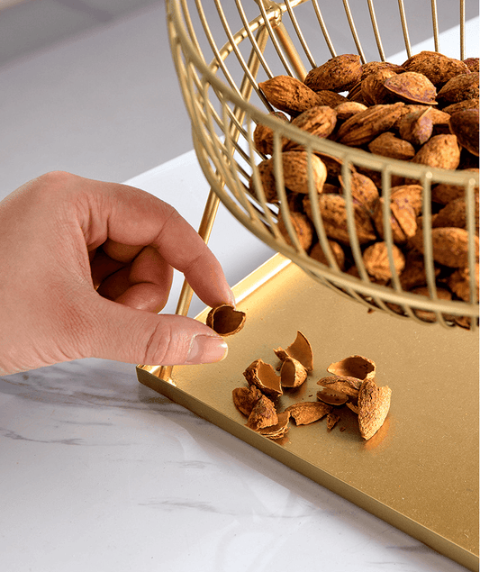 Homeware Creative Living Room Nordic Fruit Plate Basket Storage Basket Iron Art - Mubimart