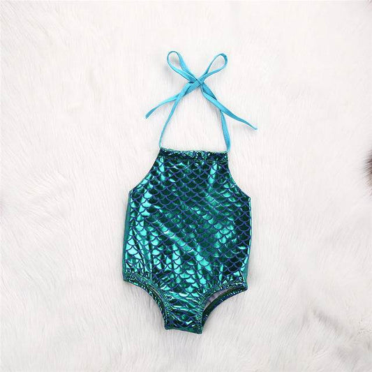 Hot Selling Mermaid One Piece Swimsuit Baby Girl Bikini New - Mubimart
