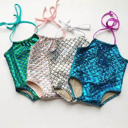 Hot Selling Mermaid One Piece Swimsuit Baby Girl Bikini New - Mubimart
