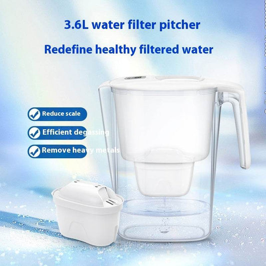 Household 3.6L Office Tap Water Multiple Filtration Water Pitcher - Mubimart