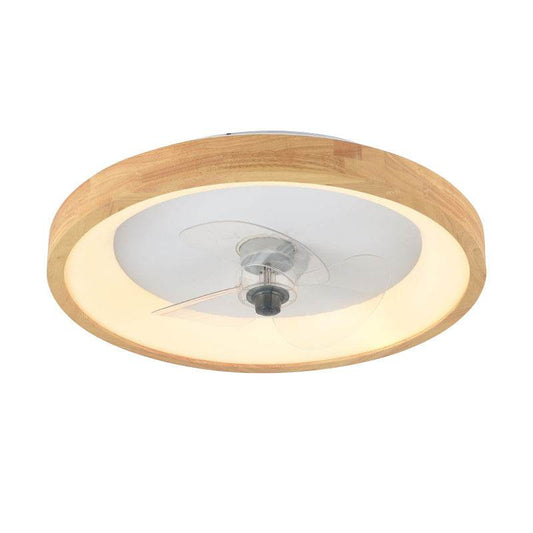 Household Fan Nordic Log Ceiling Lamp - Mubimart