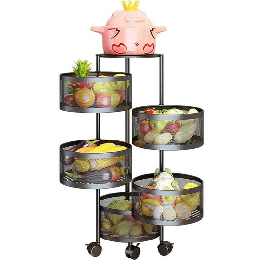 Household Floor Multi-layer Storage Rack Vegetables And Fruits - Mubimart