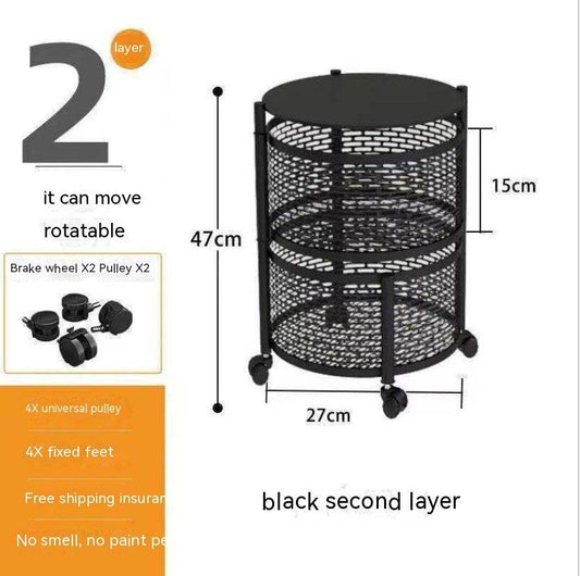 Household Floor Multi-layer Storage Rack Vegetables And Fruits - Mubimart