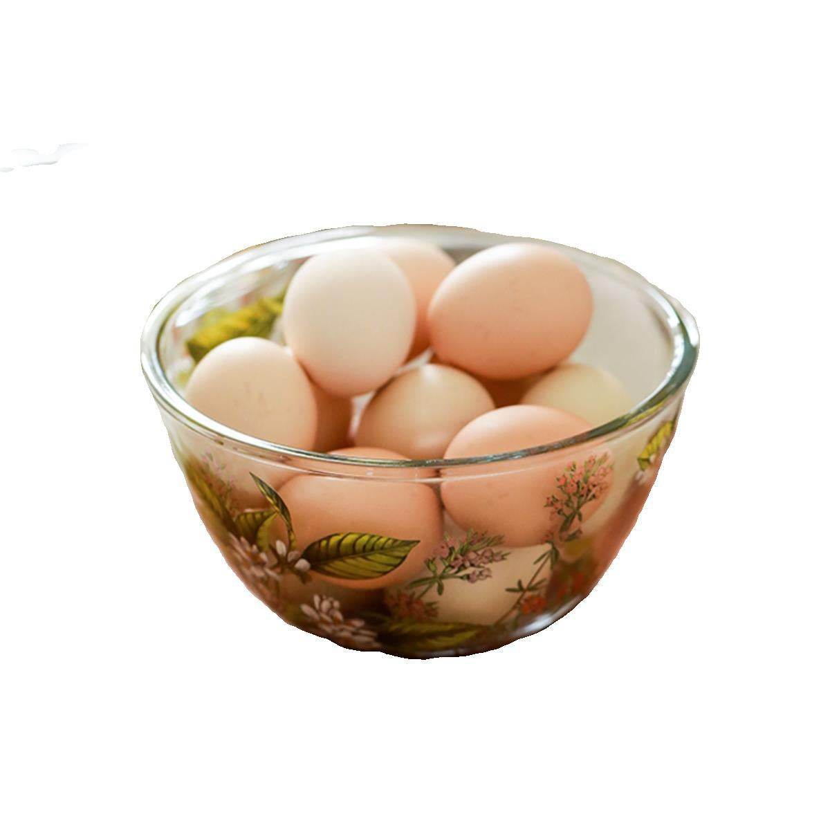 Household High Temperature Resistant Pattern Glass Bowl - Mubimart