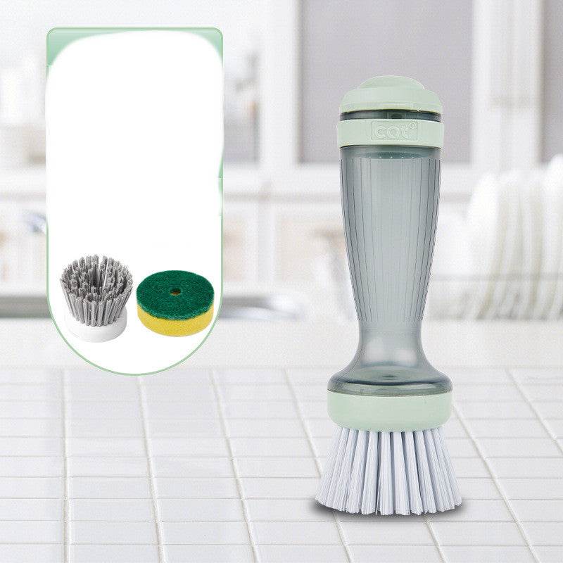 Household Long Handle Multi-function Liquid Pot Dish Brush - Mubimart