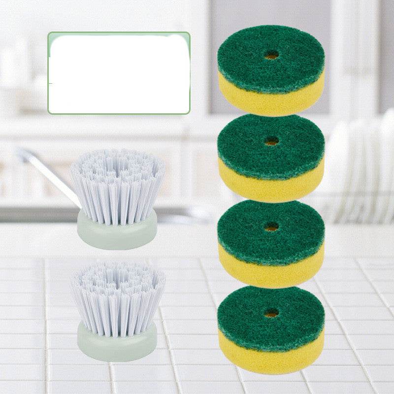 Household Long Handle Multi-function Liquid Pot Dish Brush - Mubimart