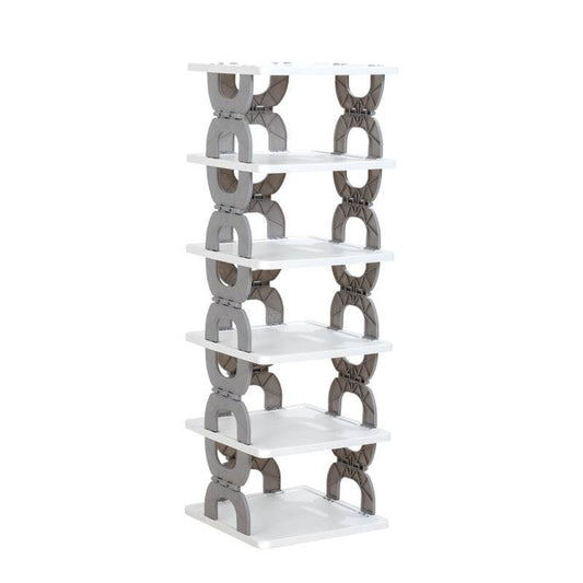 Household Simple Shoe Rack Folding Multi-layer Door - Mubimart
