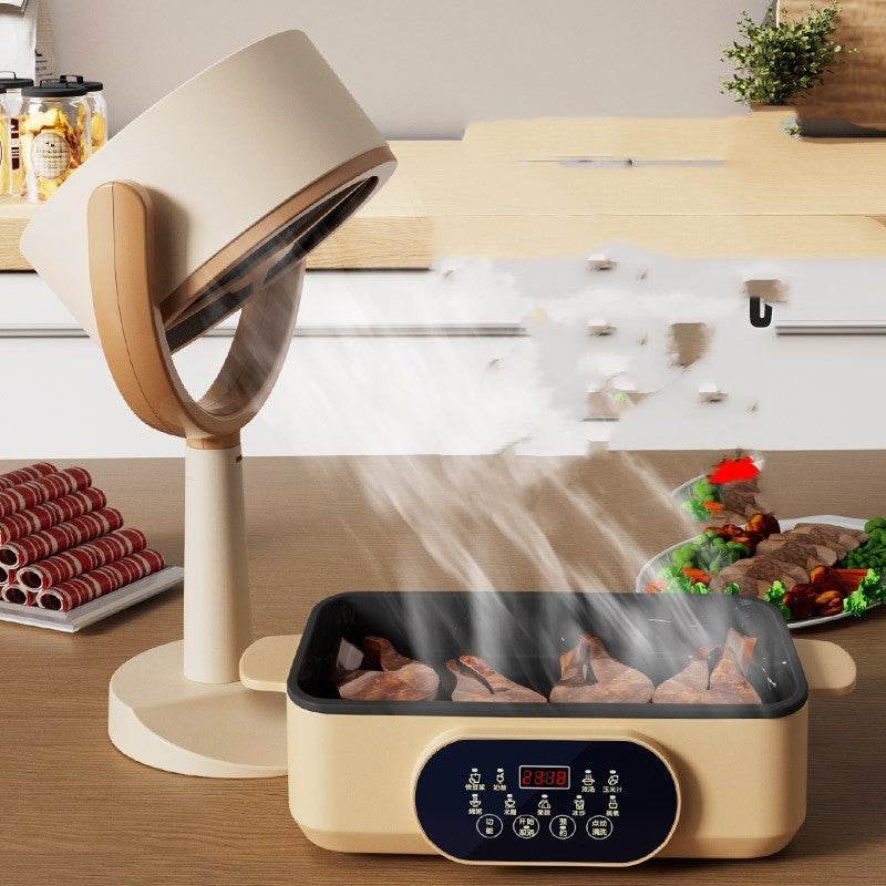 Household Small Desktop Mini Portable Range Hood - Mubimart