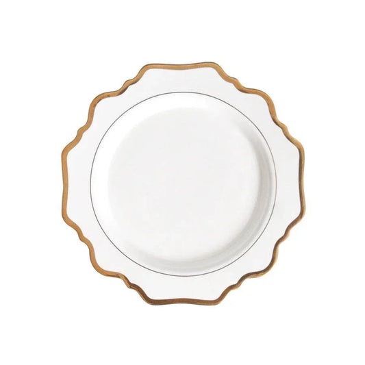 Household-White-Gold-Sunflower-Dinner-Plate-Mubimart-7265 - Mubimart