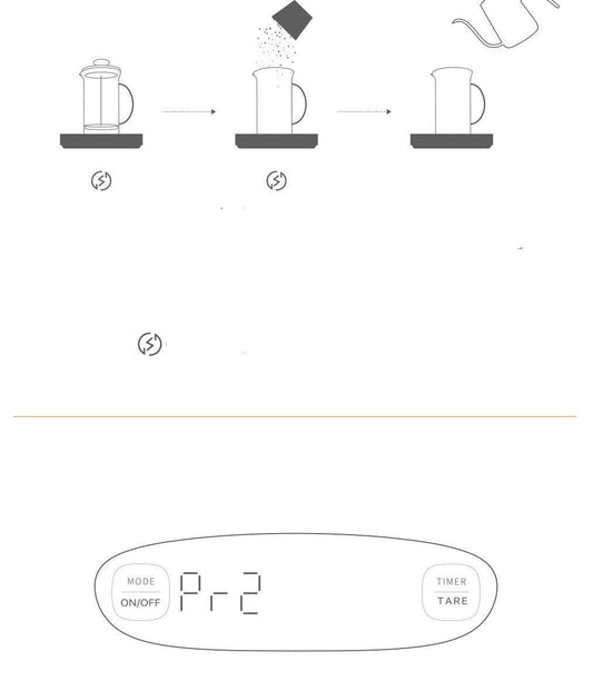 Household kitchen Scale Rechargeable Food Coffee Scale Mini Roast Weighing Coffee Electronic Scale - Mubimart