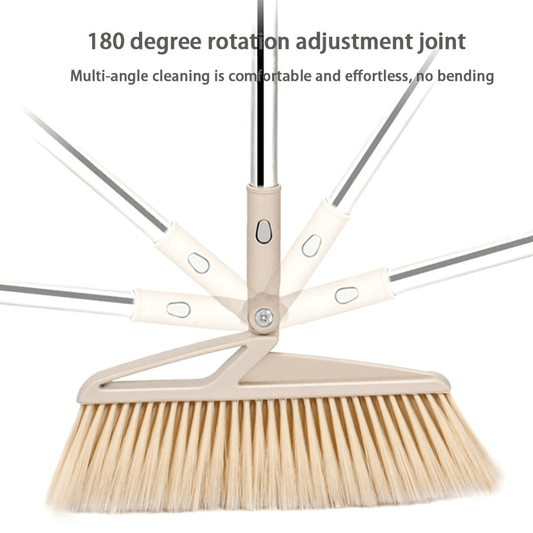 Household windproof plastic broom and dustpan set - Mubimart