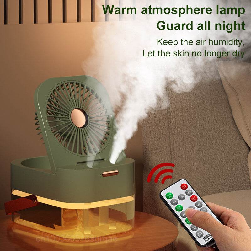Humidifier Spray Fan Portable Fan Air Cooler Air Humidifier USB Fan Desktop Fan With Night Light For Summer Home Appliance - Mubimart