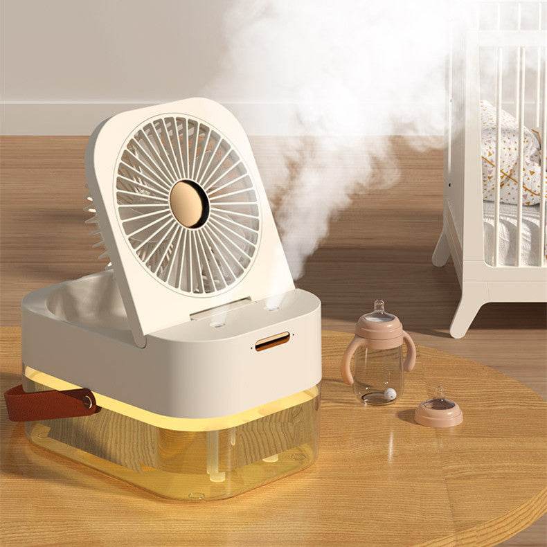 Humidifier Spray Fan Portable Fan Air Cooler Air Humidifier USB Fan Desktop Fan With Night Light For Summer Home Appliance - Mubimart