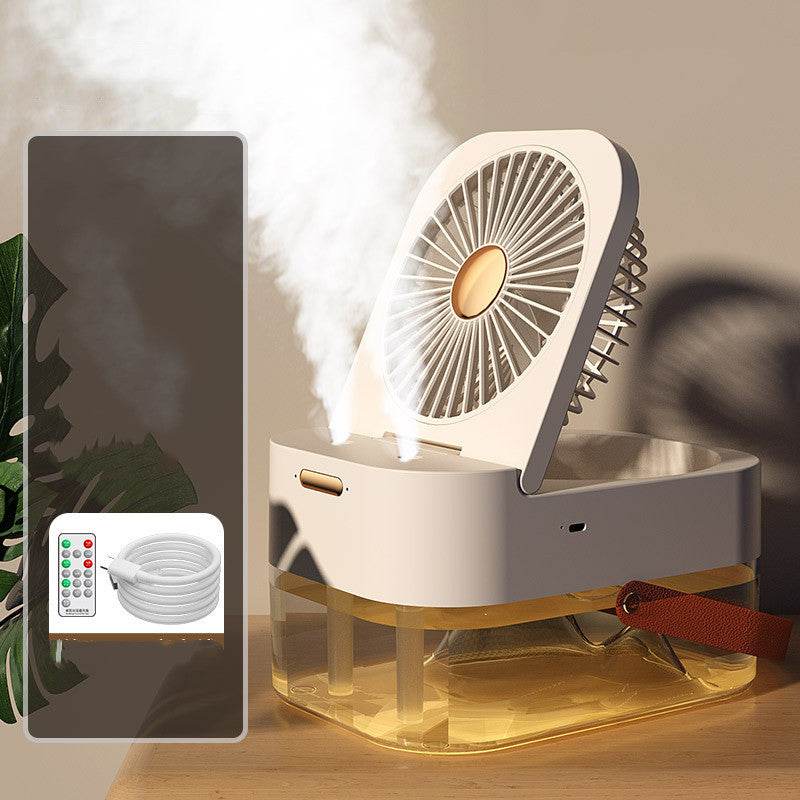 Humidifier Spray Fan Portable Fan Air Cooler Air Humidifier USB Fan Desktop Fan With Night Light For Summer Home Appliance - Mubimart