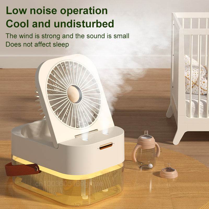 Humidifier Spray Fan Portable Fan Air Cooler Air Humidifier USB Fan Desktop Fan With Night Light For Summer Home Appliance - Mubimart