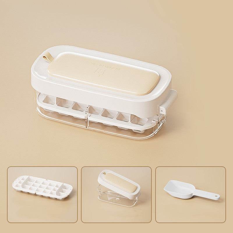 Ice Box Ice Cube Tray Grid High Capacity Food Grade Kitchen Gadgets - Mubimart